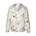 thumbnail image 3 of Sigee Wildflower Watercolor Print UPF50+ Men's Sun Protection Hoodie Shirt SPF UV Shirt Long Sleeve Fishing Outdoor Lightweight, S-3XL, 3 of 9