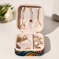 thumbnail image 6 of Musical Instrument Travel Portable Square Jewelry Box - Bracelet Holder and Jewelry Stand - Ideal for Rings, Earrings, Necklaces, and Bracelets - Suitable for Girls and Women, 6 of 6