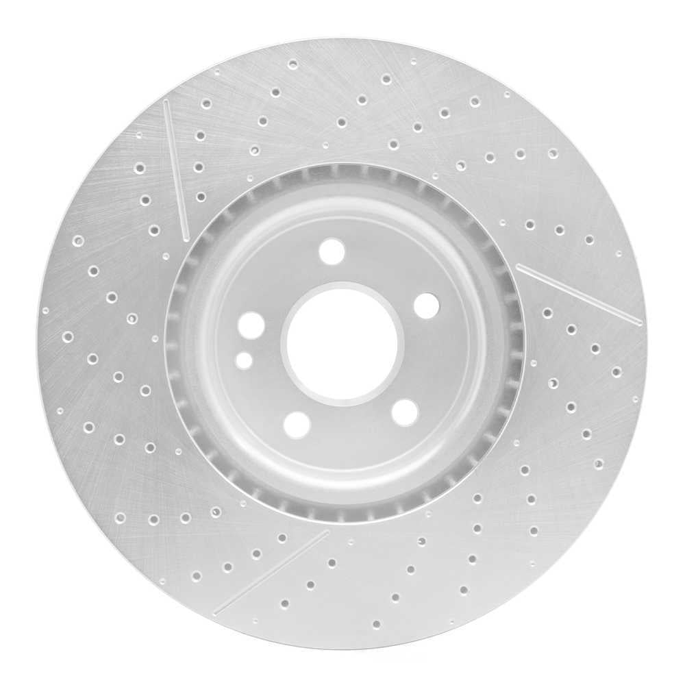 Dynamic Friction Company 631-63151 DFC Brake Rotor - Drilled And Slotted - Silver