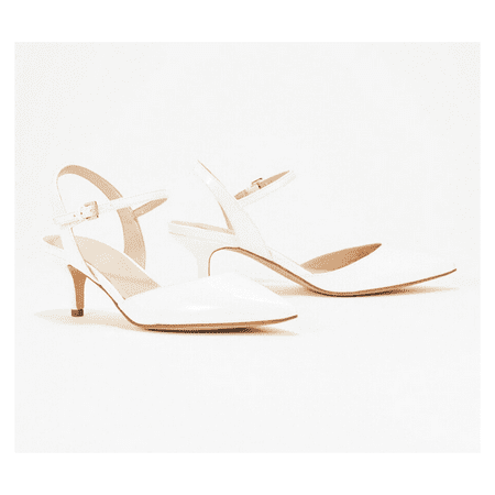 Marc Fisher Patent Pointy Toe Pumps- Caly White 10 M