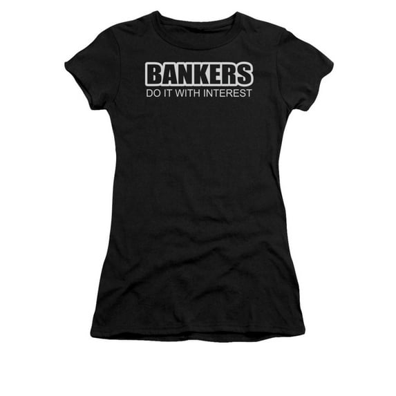Bankers Do It With Interest Humorous Funny Innuendo Saying Juniors Sheer T-Shirt