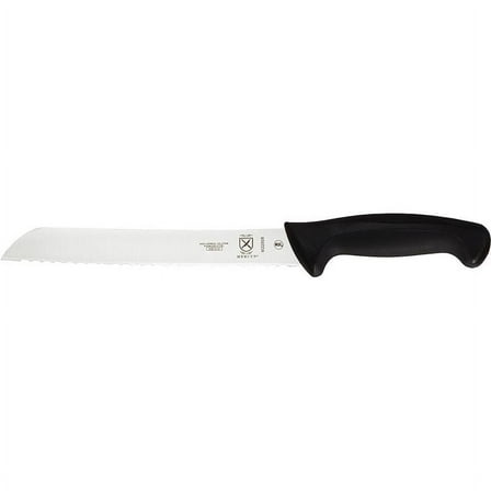 Mercer Cutlery Bread Knife,8 in Blade,Black Handle M22508