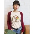 thumbnail image 2 of Japanese Bon Festival Stamp T-Shirt Women -Image by Shutterstock, Female Medium, 2 of 4