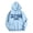 Light Blue, variant on Women Plus Size Tops Winter Comfy Hooded Long Sleeve Blouson Off the Shoulder Drawstring Graphic Leisure Flannel Hoodies Sweatshirts(Blue,M)