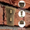 thumbnail image 5 of 30Pcs Brick Wall Clips for Hanging Outdoors Hooks Wall Siding Hooks, No Drill Fits Bricks 2 1/4 Inch to 2 3/8 Inch, 5 of 7