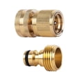 thumbnail image 1 of Garden Hose Quick Connect, 3/4 Inch Brass Female Thread Tap Connector Male Quick Shenzhuyue, 1 of 9