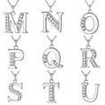 thumbnail image 5 of Dress Choice Monogram Necklace A-Z 26 Letters Pendants Alloy Capital Initial Necklaces for Unisex, 5 of 8