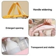 thumbnail image 3 of Conjunto de 3 piezas, bolsa de almacenamiento multifuncional de viaje impermeable transparente portátil, bolsa de lavado a cuadros para mujer, 3 of 5