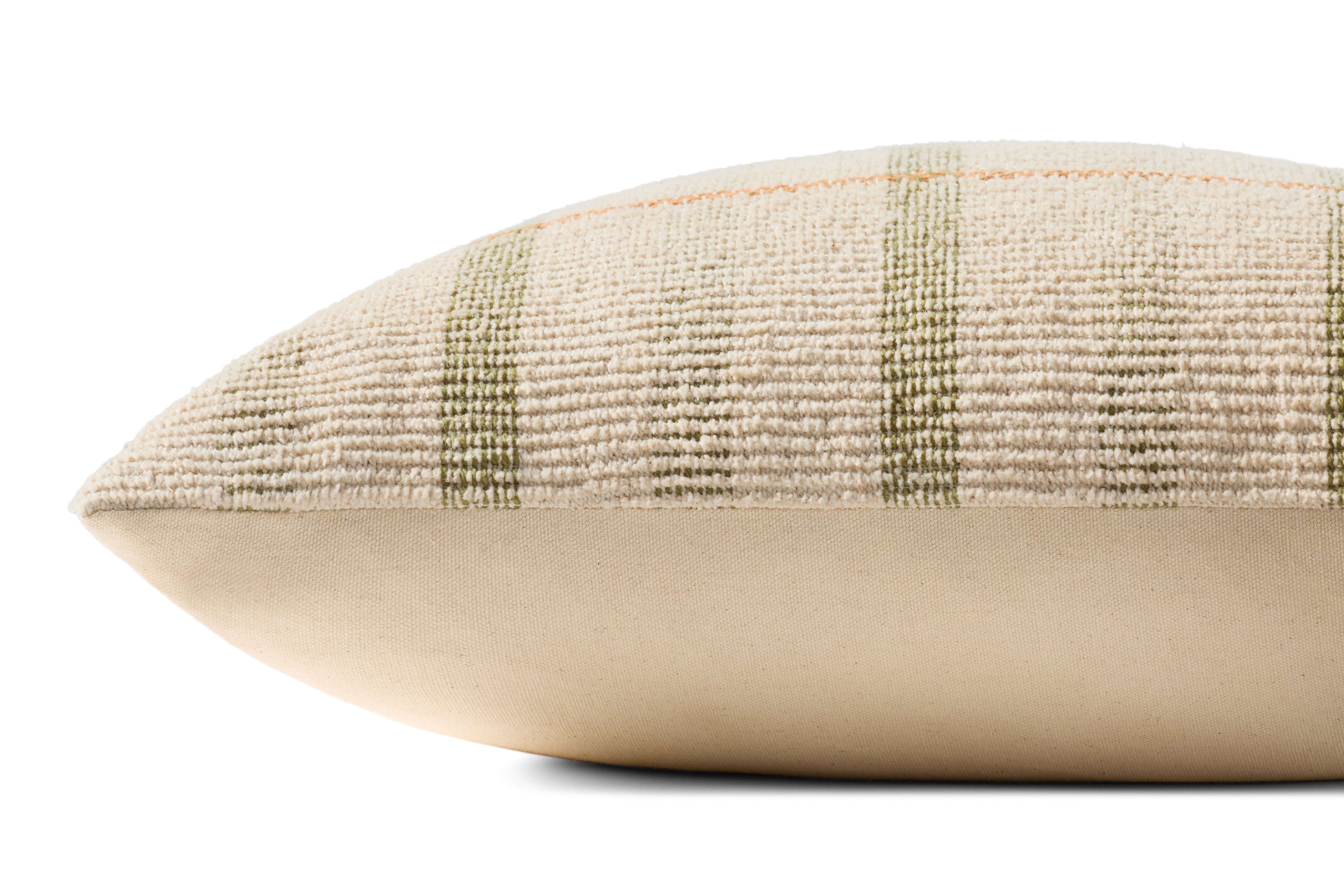 Loloi PLL0175 Ivory / Green 20'' x 20'' Decorative Pillow