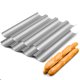 thumbnail image 1 of 2 Pack Nonstick Perforated Baguette Pan 15" x 13" for French Bread Baking 4 Wave Loaves Loaf Bake Mold Oven Toaster Pan (Silver), 1 of 5