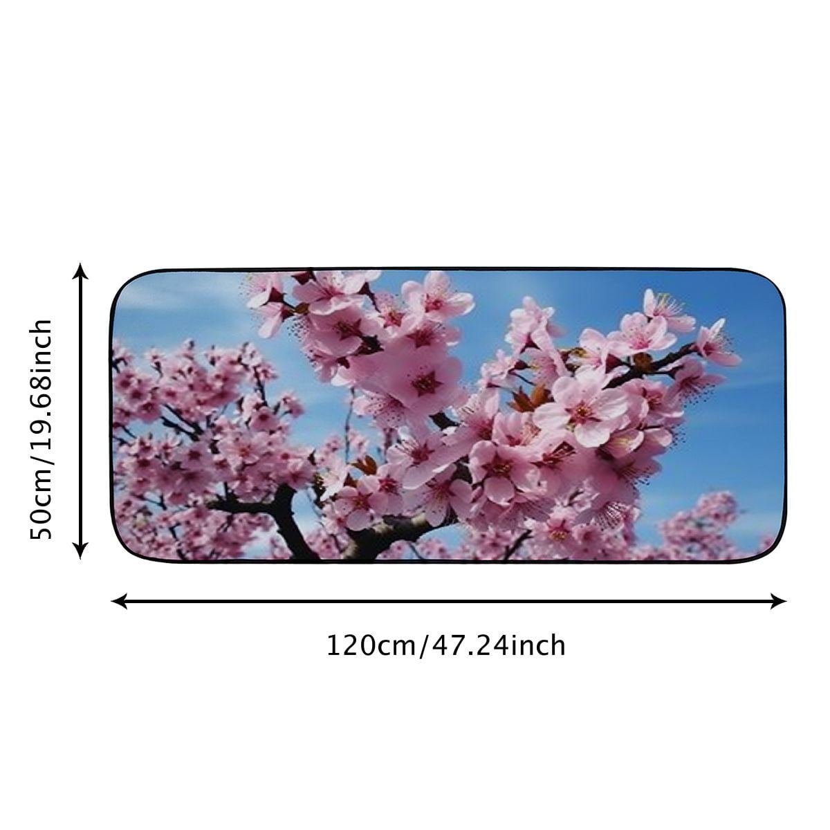 Heduofu Decorative Door Mat, Door Mat with Non-Slip Rubber Backing, Easy Cleaning, Traps Dirt, for Entry, Patio, Garage - Flowers Spring Nature Garden Macro Beauty 19.68*47.24 in