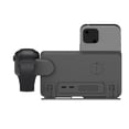 thumbnail image 3 of Aodebiao 15W Fast Wireless Charger 3 in 1 Stand for iPhone Samsung Apple Watch AirPods, Desktop Charging Station with Temperature Protection and Non-Slip Design, 3 of 7