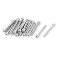 thumbnail image 1 of Unique Bargains Vis à Clé Hexagonale en Acier Inoxydable 0.7mm Pas Tête de Boulons 20 Pcs, 1 of 5