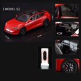 thumbnail image 1 of 1:24 Model Y 3 S SUV Alloy Car Model Diecasts Metal Toy Vehicles Car Model Simulation Sound and Light Collection Childrens Gifts Model S Red, 1 of 6