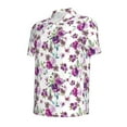 thumbnail image 2 of Rocae Rose Flowers for Men's Short Sleeve Polo Shirt, Quick Drying Performance Moisture Wicking Sports Men's Golf Shirt XX-Large, 2 of 9
