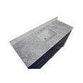 thumbnail image 3 of California 60" Single Bathroom Vanity with Royal Blue Cabinet and Carrara Marble Top, 3 of 6