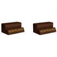 thumbnail image 1 of 2X NOW Playing Vinyl Record Stand Vinyl Record Holder Display Wood Records Storage Stands, 1 of 8
