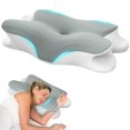 thumbnail image 1 of GALASALA Almohadas Memory Foam, Almohada Ortopedica Cervical para Dormir el Dise&ntilde;o Ortop&eacute;dico Ergon&oacute;mico Alivia el Dolor de Cuello, Adecuada para Dormir de Lado, Espal, 1 of 6