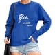 thumbnail image 3 of Gibobby Sudaderas para Mujer Sudadera de forro polar de manga larga para mujer(Azul,M), 3 of 4