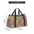 thumbnail image 3 of Easygdp Boho Cute Owls Bolsa de Gimnasio, Bolsa de Viaje Duffel, Bolsa de Fin de Semana con Compartimentos, Bolsa de Mano para Noche, 3 of 7