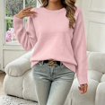 thumbnail image 3 of Afuyipoi Girls Chunky Knit Pullover Sweater Tunic Top for Kids Fall Winter Size 2-15Y Comfortable School Wear Pink Size 3T, 3 of 9