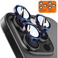 thumbnail image 1 of TEMOGU-2 Pack for iPhone 16 Pro Max/iPhone 16 Pro Camera Lens Protectors, Individual Tempered Glass Protectors, Anti-Scratch, Easy Installation, Ultra HD Night Shooting Mode, Purple, 1 of 4
