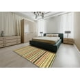 thumbnail image 4 of Ahgly Company Indoor Rectangle Abstract Chrome Gold Yellow Abstract Area Rugs, 2' x 4', 4 of 6