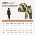 thumbnail image 4 of Yiaed Sunshine Jungle Dinosaur Print Pajamas Women's Long Sleeve Sleepwear Soft Button Down Loungewear Pjs Lounge Set Nightwear Womens Pajama Pants-Small, 4 of 7
