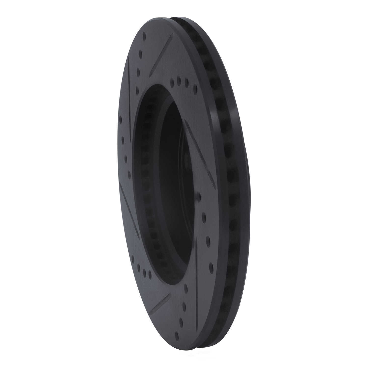 Dynamic Friction Company 633-76078R DFC Brake Rotor - Drilled And Slotted - Black