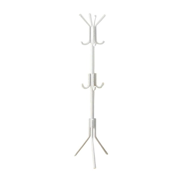 Portemanteau à Supports Multiples Portemanteau Vêtements pour Hall Sac à Main Entrée Blanc