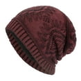 thumbnail image 2 of Herrnalise Outdoor Winter Adult Keep Warm Printing Hats Plush knitted Woolen Hat, 2 of 5