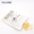 thumbnail image 2 of Fuioda Dental Rubber Band Ligation O-Ring Clear Orthodontic Brackets Braces Elastics Traction Elasticos Rings (1-4, 3.5OZ), 2 of 3