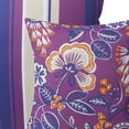 thumbnail image 4 of Phantoscope Outdoor Waterproof Floral Printed Decorative Throw Pillow Cover for Patio Garden, Purple 18x18 Inch, Pack of 2, 4 of 7