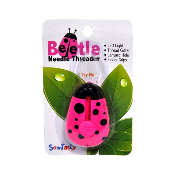 Needle Beetle Needle Threader LED Pink N4236