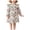 White, variant on Girls Ruffle Long Sleeve Dress All Over Christmas Tree Printed Lightweight Cute Loose Casual Dresses