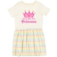thumbnail image 3 of Inktastic Yes I Am the Princess Crown Girls Toddler Dress, 3 of 5