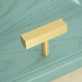 thumbnail image 4 of Brier Series 2 in. (50 mm) Pull Kitchen Hardware Cabinet Handles T-Bar Cabinet & Furniture Knob Solid Gold Brushed Pull - 5 Pack, 4 of 6