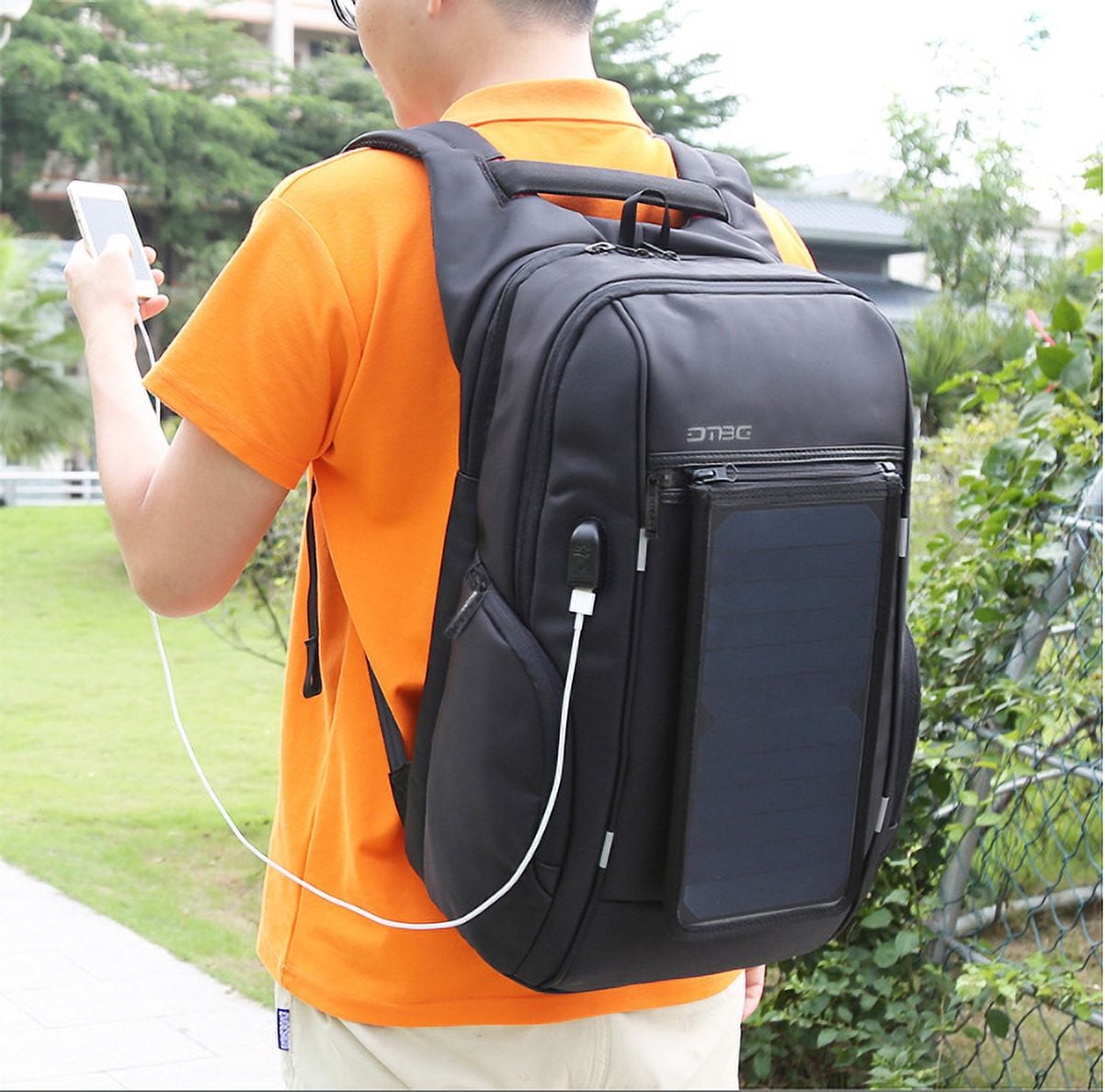 10w solar power backpack usb charging laptop BLAVOR Portable Charger(5V/2A Max), Small Foldable Solar Panel with USB-C USB-A Outputs Compatible with Cell Phone Tablet, IPX4 Waterproof for Camping, Hiking, Backpacking You need to charge your cell phone Solar Backpack Laptop Charger 15.6