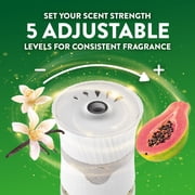 Air Wick Plug-In Scented Oil Warmer Air Freshener Refills, Vanilla & Pink Papaya, 4 Count