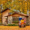 thumbnail image 5 of Fall Thanksgiving Pumpkin Small Decorative Garden Flag, Autumn Maple Leaves Yard Outside Decorations, Patriotic American Farmhouse Burlap Outdoor Decor Double Sided 12.5 x 18, 5 of 6