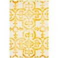 thumbnail image 2 of Safavieh Dip Dye Collection DDY711C Handmade Moroccan Geometric Watercolor Ivory and Gold Wool Area Rug (3' x 5'), 2 of 10