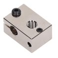 thumbnail image 1 of 3D Printer Heater Block Brass High Hardness High Temperature Resistance Precise Replacement Heating Block for V6 Nickel Plated Brass, 1 of 5