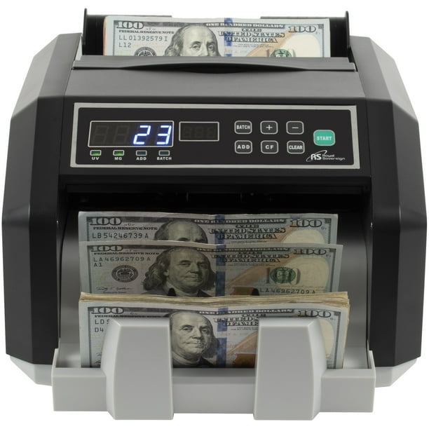 Back Load Bill Counter with 3Phase Counterfeit Detection