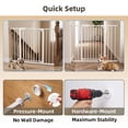 thumbnail image 6 of edx Walk-Thru Pet Gate for Doorways and Stairs, Adjustable 30"-41" Auto-Close Metal Dog Gate, Pressure or Hardware Mount Options for Indoor Openings, 6 of 6