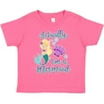 thumbnail image 3 of Inktastic Actually Im a Mermaid with Seashell and Bubbles Girls Toddler T-Shirt, 3 of 5