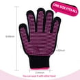 thumbnail image 2 of 2 guantes resistentes al calor con protuberancias de silicona (nuevos y mejorados), guantes profesionales a prueba de calor para peinar el cabello, rizador, plancha, cepillos de aire, 2 of 8
