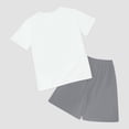 thumbnail image 5 of Toddler Clothes for Boys Baby Boy Summer Outfits Kids Cotton Cute Printed Short Sleeve Sports 18-24 Months 2t 3t 4t 5t 6t Tops+Shorts Pajamas Tops 2PCS Set, 5 of 5