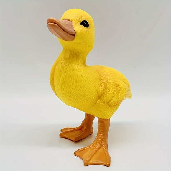Realistic Rubber Duck Farm Toys - Soft, Squeeze, and Cuddly Figurines for Kids Bath Time, Party Favors, and Educational Play - Fun and Colorful Yellow Ducklings for Children's Imagination