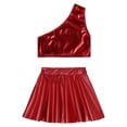 thumbnail image 3 of inhzoy Kids Girls Shiny Metallic Hip Hop Jazz Dance Outfit, 3 of 7