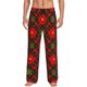 thumbnail image 1 of Fotbe Christmas Plaid Flower Pantalones de Pijama para Hombre, Pantalones de Dormir, Pantalones de Casa con Cintura Ajustable y Bolsillos-Small, 1 of 6